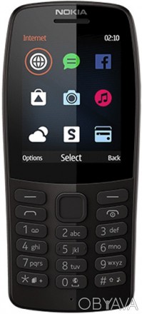 Мобильный телефон Nokia 210 Dual Sim Black 2.4" (240 x 320) TFTGPRS, EDGEЕмкость. . фото 1