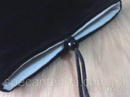Чехол замшевый на 7" планшет, чёрный, с застёжкой.Товар продается в таком виде, . . фото 1