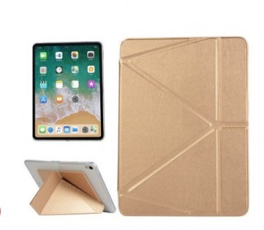 Чохол-книжка Logfer Origami Leather Case для iPad 8 10.2" 2020 Gold Чехол н. . фото 2