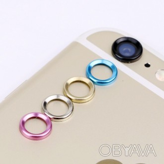 Защитные кольца на камеру IPhone 6/6s разных цветов.. . фото 1