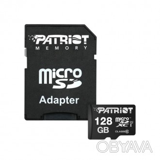 Карта памяти micro SD на 128 Гб с SD адаптером с классом скорости не ниже 10-го . . фото 1