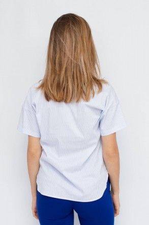 
Легкая блузка от турецкой фабрики Perzoni. Цвет блузки белый с узором в виде го. . фото 6