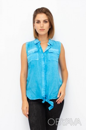 
Легкая блузка от турецкой фабрики Jennyfer. Блузка голубого цвета. Материал блу. . фото 1