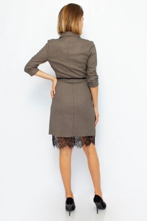 
Стильное платье Ladyform, производство Турция. Платье коричневого цвета, с черн. . фото 5