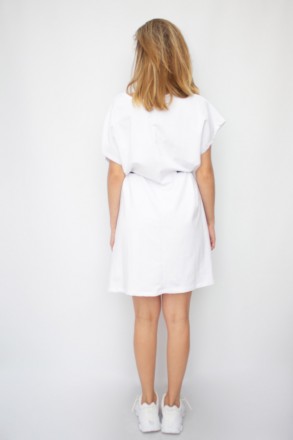 
Повседневное платье Mixray, легкое, белый цвет. Платье свободное, длина выше ко. . фото 6
