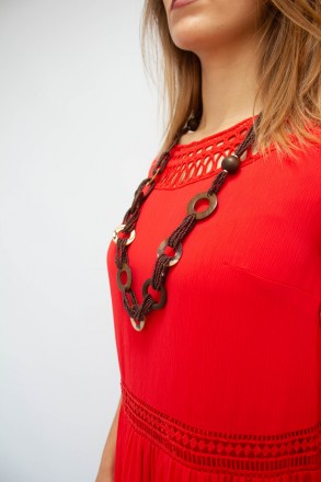 
Повседневное платье Effective, легкое, с подкладкой, яркий красный цвет. Платье. . фото 8