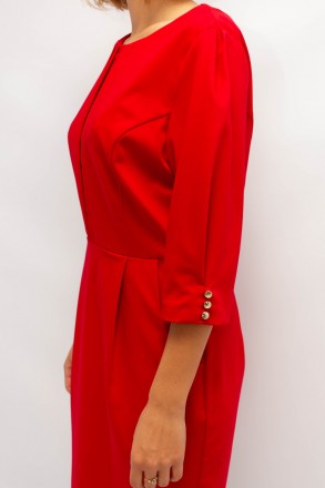 
Стильное платье Asil line красный цвет, производство Турция. Ткань платья плотн. . фото 6