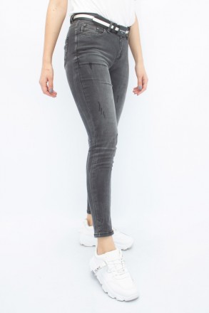 
Прикольные женские джинсы черного цвета, производство Турция. Покрой зауженный,. . фото 2