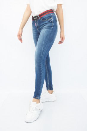 
Прикольные женские джинсы, производство Турция. Покрой зауженный, ткань плотная. . фото 3