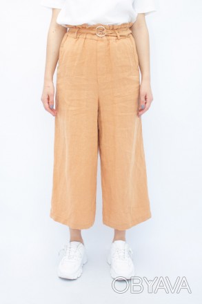 
Легкие женские брюки-кюлоты, производство Dilvin Турция. Покрой прямой, кюлоты . . фото 1