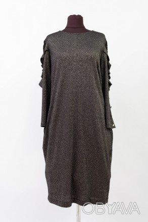 
Оригинальное платье Kaner серого цвета, производство Турция. Ткань мягкая, с лю. . фото 1