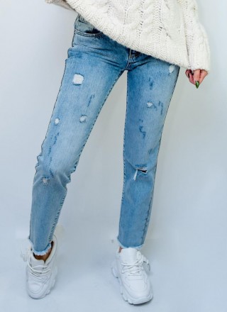 
Классические женские джинсы, производитель Justor. Покрой зауженный, ткань плот. . фото 2