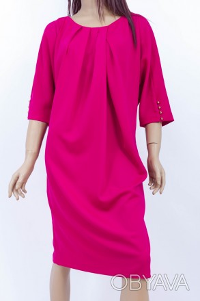 
Строгое платье Kokart фиолетового цвета, производство Турция. Ткань мягкая, не . . фото 1