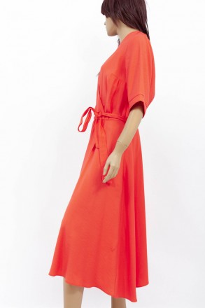 
Оригинальное платье Estee красного цвета, производство Турция. Ткань мягкая, не. . фото 3