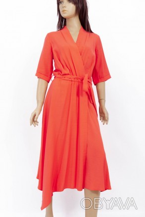
Оригинальное платье Estee красного цвета, производство Турция. Ткань мягкая, не. . фото 1