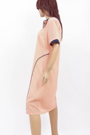 
Оригинальное платье Estee розового цвета с принтом в виде синего горошка, произ. . фото 3