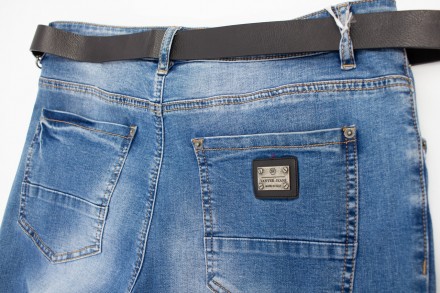 
Женские джинсы больших размеров, производство Китай. Покрой прямой, ткань плотн. . фото 5