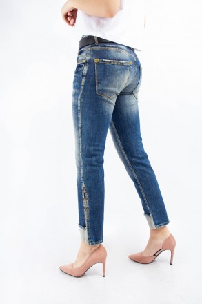 
Классические женские джинсы, производство Турция. Покрой свободный, ткань плотн. . фото 5