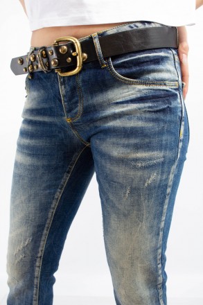 
Классические женские джинсы, производство Турция. Покрой свободный, ткань плотн. . фото 6