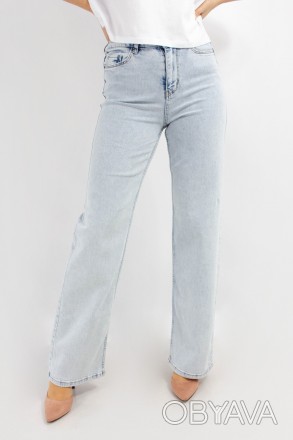 
Прикольные женские джинсы клеш, производство Турция. Покрой расклешенный, ткань. . фото 1