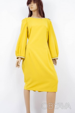 
Оригинальное платье Fen-ka желтого цвета, производство Турция. Ткань мягкая, не. . фото 1