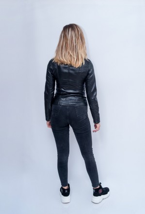 
Куртка косуха Angmifer 990 классического черного цвета это универсальное решени. . фото 5