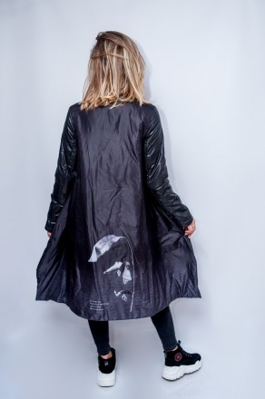 
Демисезонная куртка Boruoss классического черного цвета. Качество - фабричный К. . фото 10