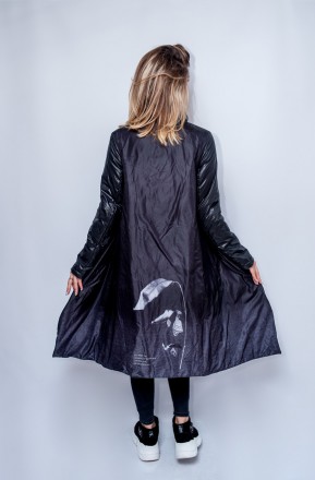 
Демисезонная куртка Boruoss классического черного цвета. Качество - фабричный К. . фото 11