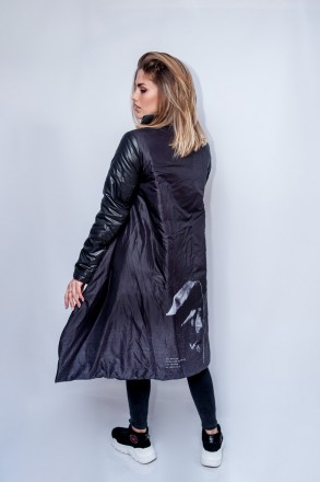 
Демисезонная куртка Boruoss классического черного цвета. Качество - фабричный К. . фото 9