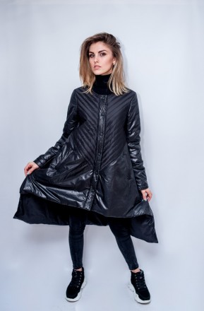 
Демисезонная куртка Boruoss классического черного цвета. Качество - фабричный К. . фото 8