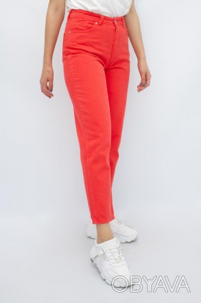 
Прикольные женские джинсы мом, производство Dilvin Турция. Покрой прямой, ткань. . фото 1