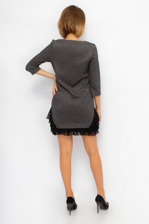 
Стильное платье Ladyform однотонного черного цвета, производство Турция. Покрой. . фото 5