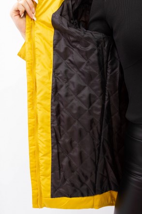 
Стильная демисезонная куртка горчичного цвета. Куртка легкая, материал мягкий и. . фото 8
