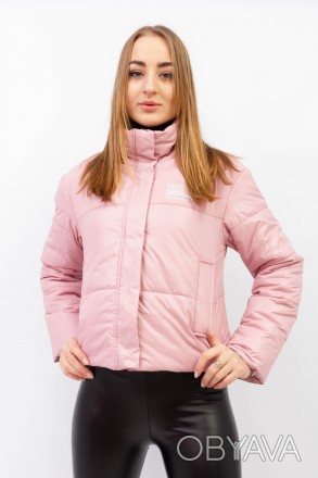 
Укороченная демисезонная куртка SYJ розового цвета. Куртка легкая, материал мяг. . фото 1