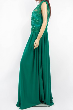 
Нарядное платье зеленого цвета, производство Турция. Платье приталенное, длина . . фото 3