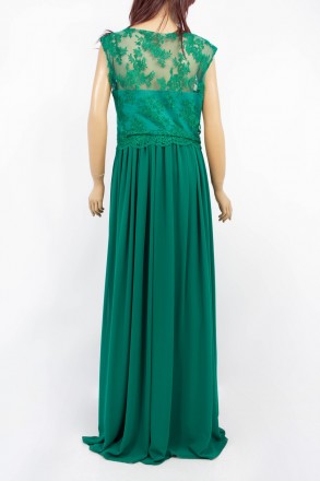 
Нарядное платье зеленого цвета, производство Турция. Платье приталенное, длина . . фото 4