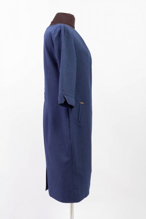 
Оригинальное платье Asil line синего цвета, производство Турция. Ткань мягкая, . . фото 5