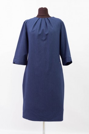 
Оригинальное платье Asil line синего цвета, производство Турция. Ткань мягкая, . . фото 2
