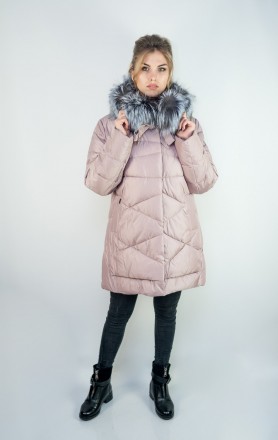 
Зимняя куртка Veralba освежающего розового цвета, большие размеры. Качество - ф. . фото 2
