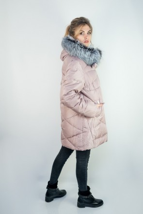 
Зимняя куртка Veralba освежающего розового цвета, большие размеры. Качество - ф. . фото 4