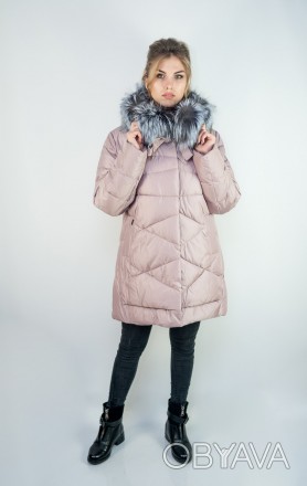 
Зимняя куртка Veralba освежающего розового цвета, большие размеры. Качество - ф. . фото 1