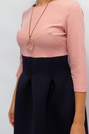 
Стильное платье Bodyform розовый с синим цвет, производство Турция. Ткань плать. . фото 6
