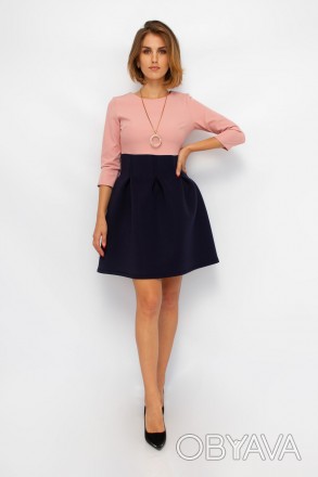 
Стильное платье Bodyform розовый с синим цвет, производство Турция. Ткань плать. . фото 1