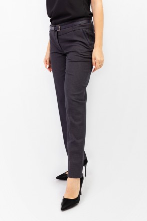 
Классические женские брюки черного цвета с принтом в виде клетки, производство . . фото 3