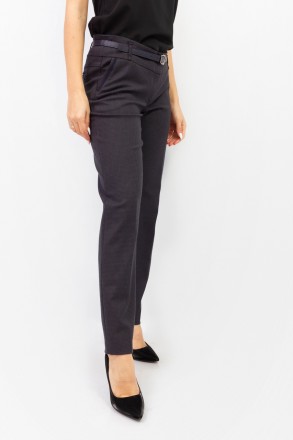 
Классические женские брюки черного цвета с принтом в виде клетки, производство . . фото 2