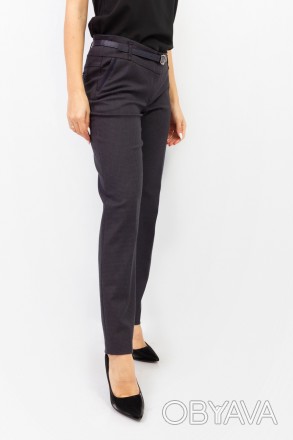 
Классические женские брюки черного цвета с принтом в виде клетки, производство . . фото 1