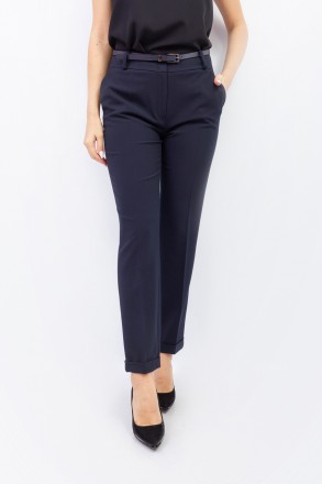 
Классические женские брюки синего цвета, производство Lolen Турция. Покрой слег. . фото 3
