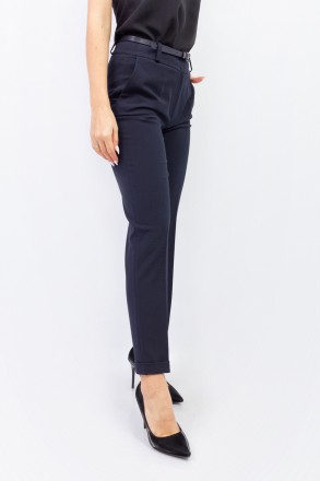 
Классические женские брюки синего цвета, производство Lolen Турция. Покрой слег. . фото 2