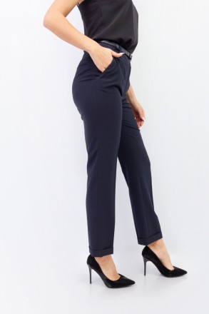 
Классические женские брюки синего цвета, производство Lolen Турция. Покрой слег. . фото 4