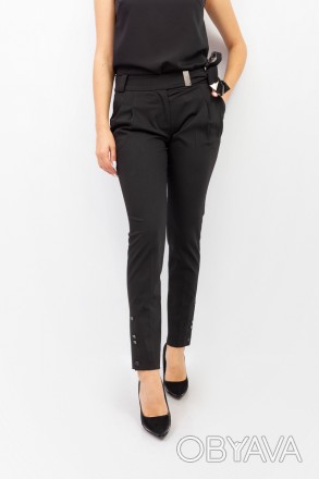 
Классические женские брюки черного цвета, производство Vangeliza Турция. Покрой. . фото 1
